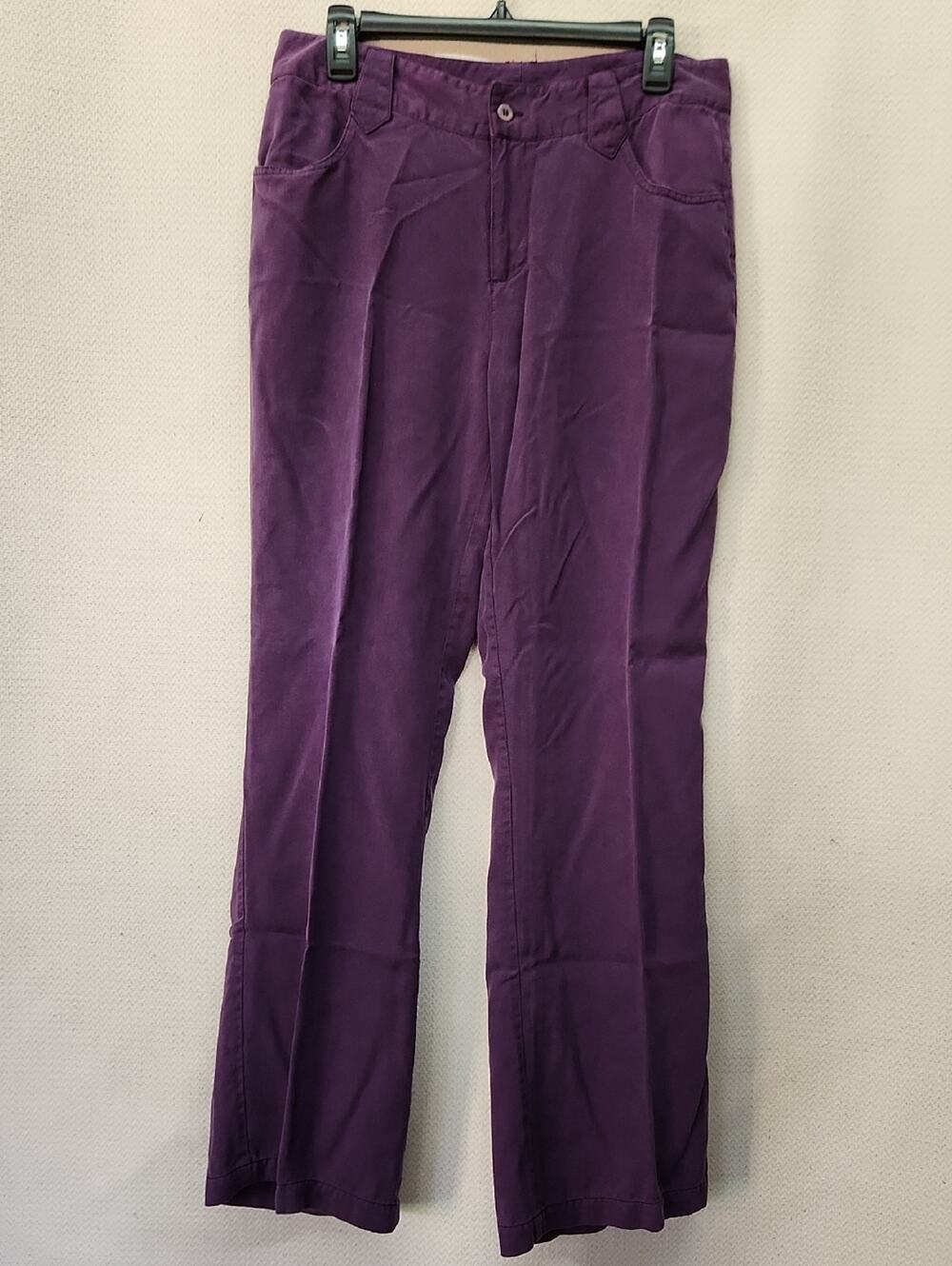 Studio West Women's Purple Straight-Leg Trousers